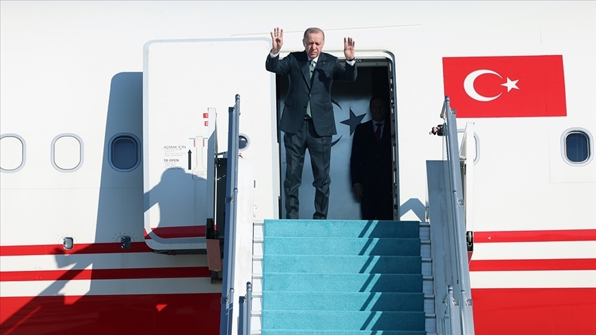 Cumhurbaşkanı Erdoğan Azerbaycan'da...