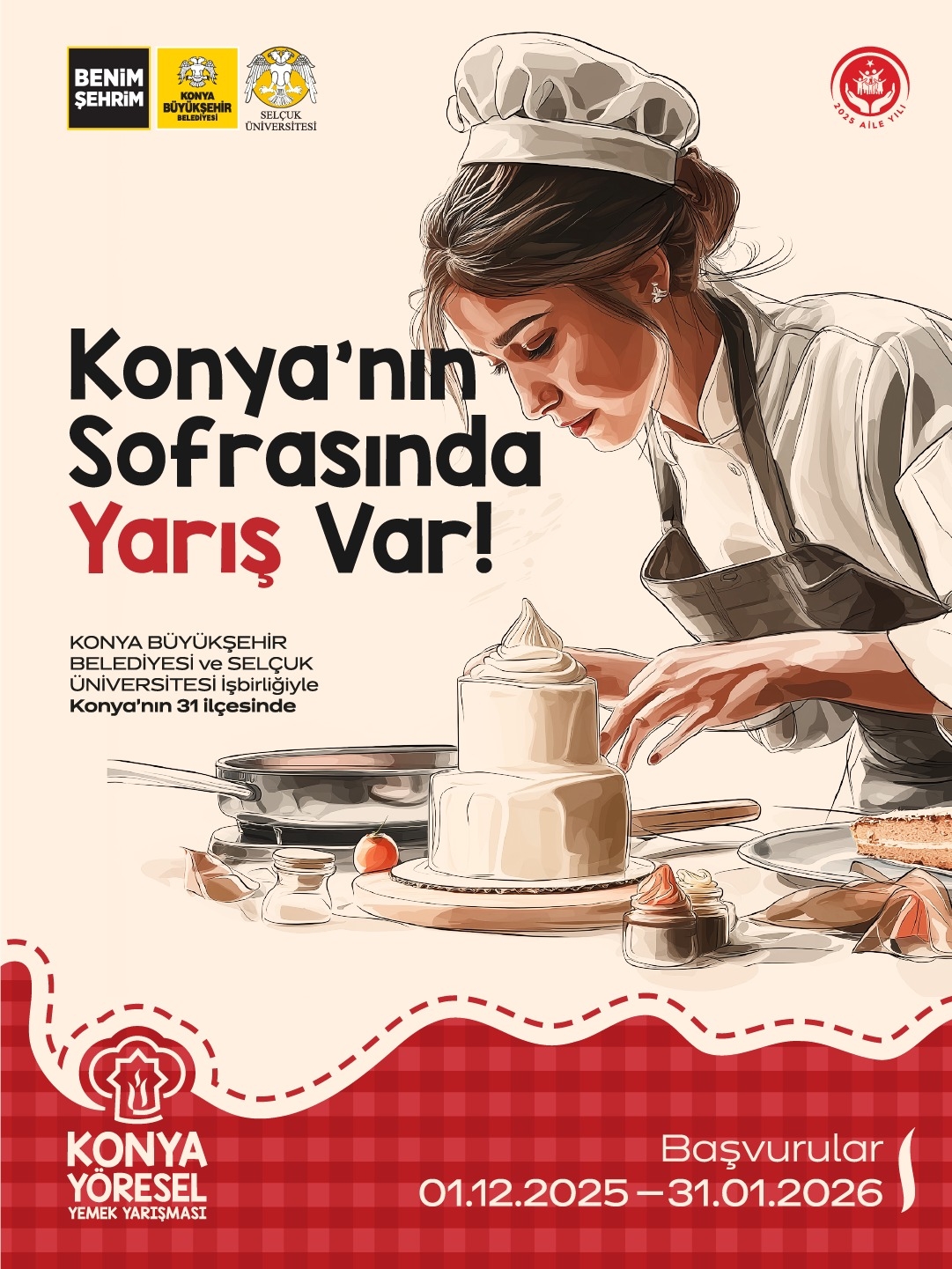 Konya Yöresel Yemek Yarışması”na başvurular başladı