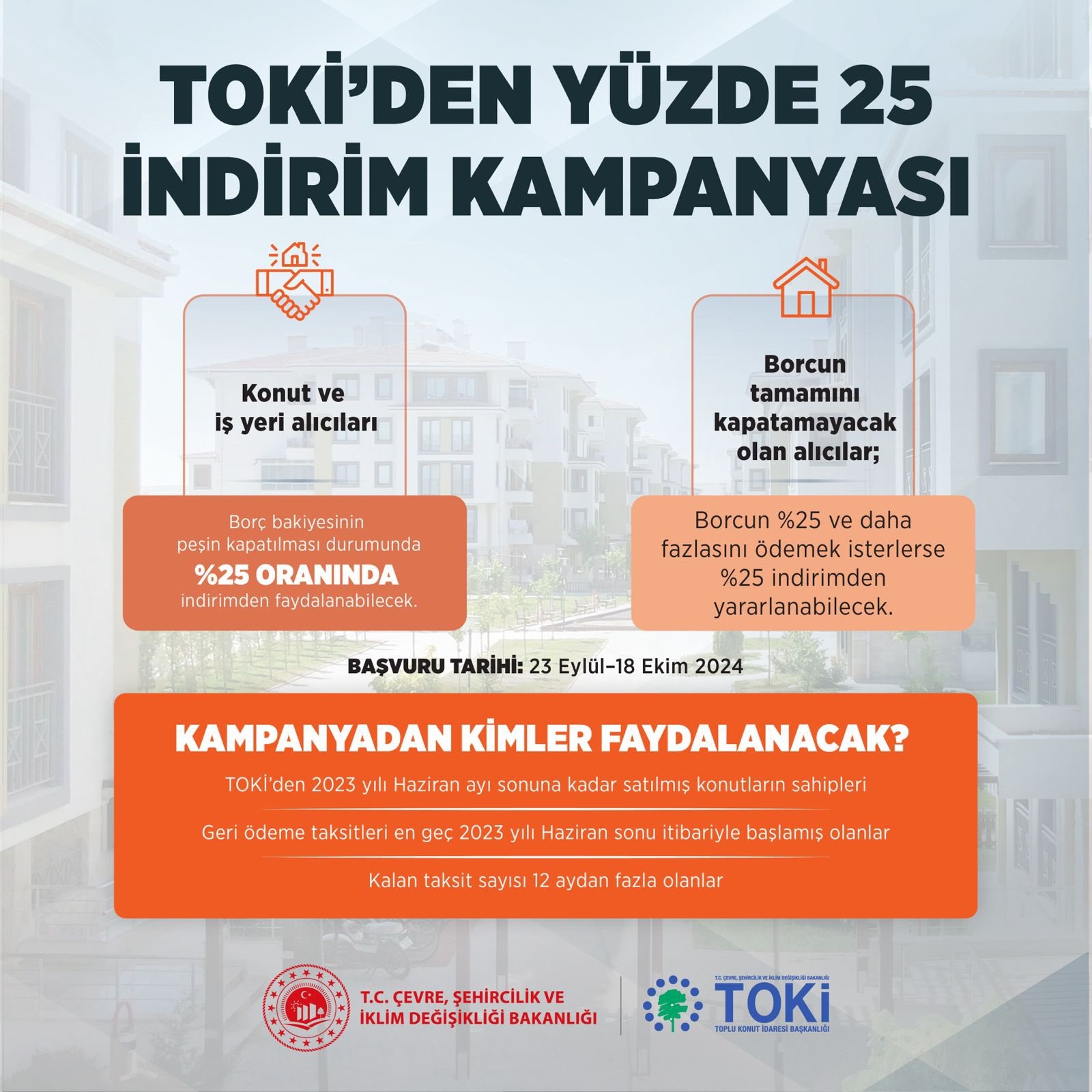 TOKİ'de indirim kampanyası