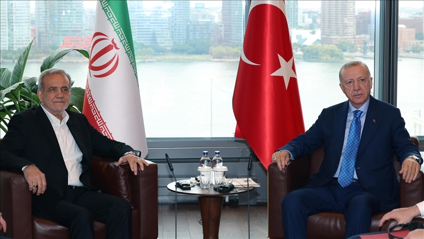 Erdoğan, Pezeşkiyan ile görüştü