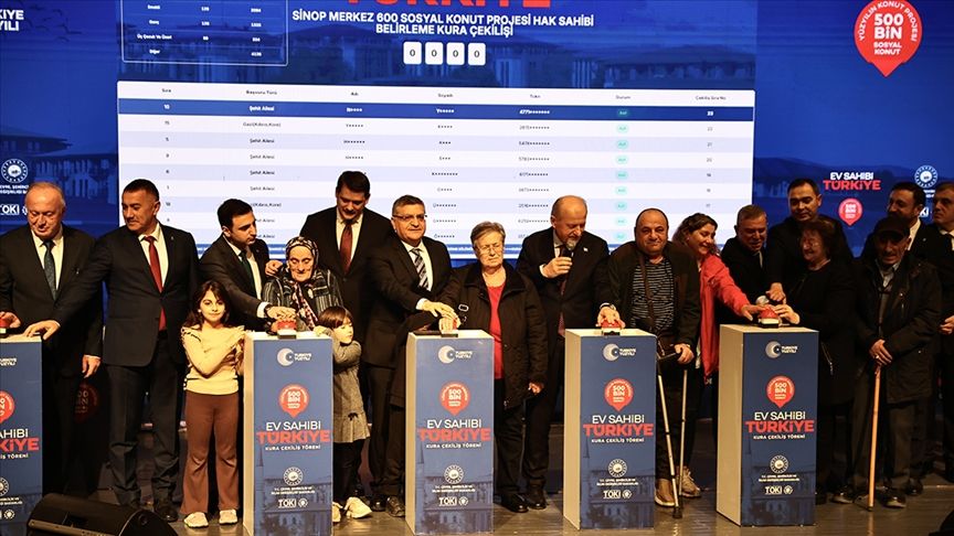 YÜZYILIN KONUT PROJESİ’NDE SİNOP KURASI ÇEKİLDİ