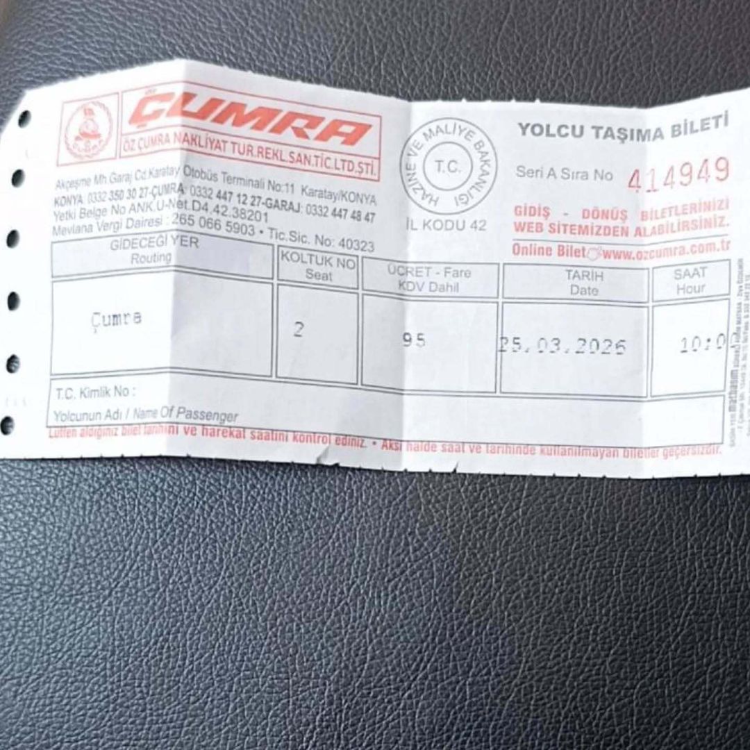 KONYA ÇUMRA SEFERLERİNE ZAM!