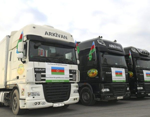 AZERBAYCAN'DAN İRAN'A ÜÇÜNCÜ İNSANİ YARDIM