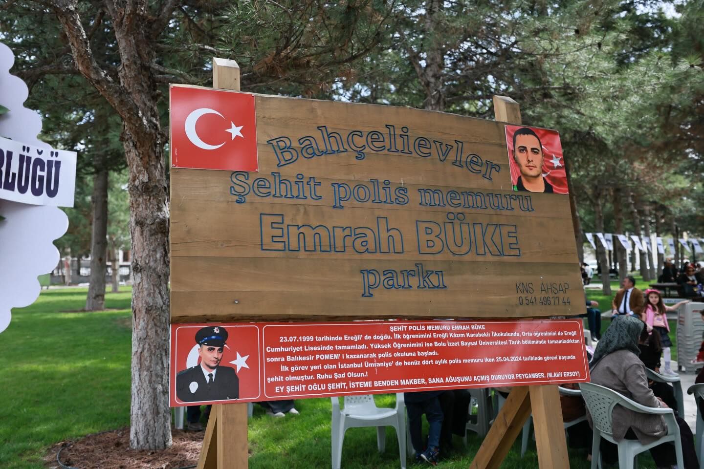 EREĞLİ'DE ŞEHİDİN ADINI PARKA VERDİLER