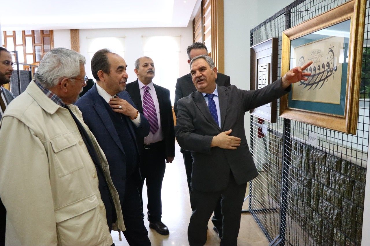 “HÂNE-İ HUZÛR” HAT SERGİSİ AÇILDI