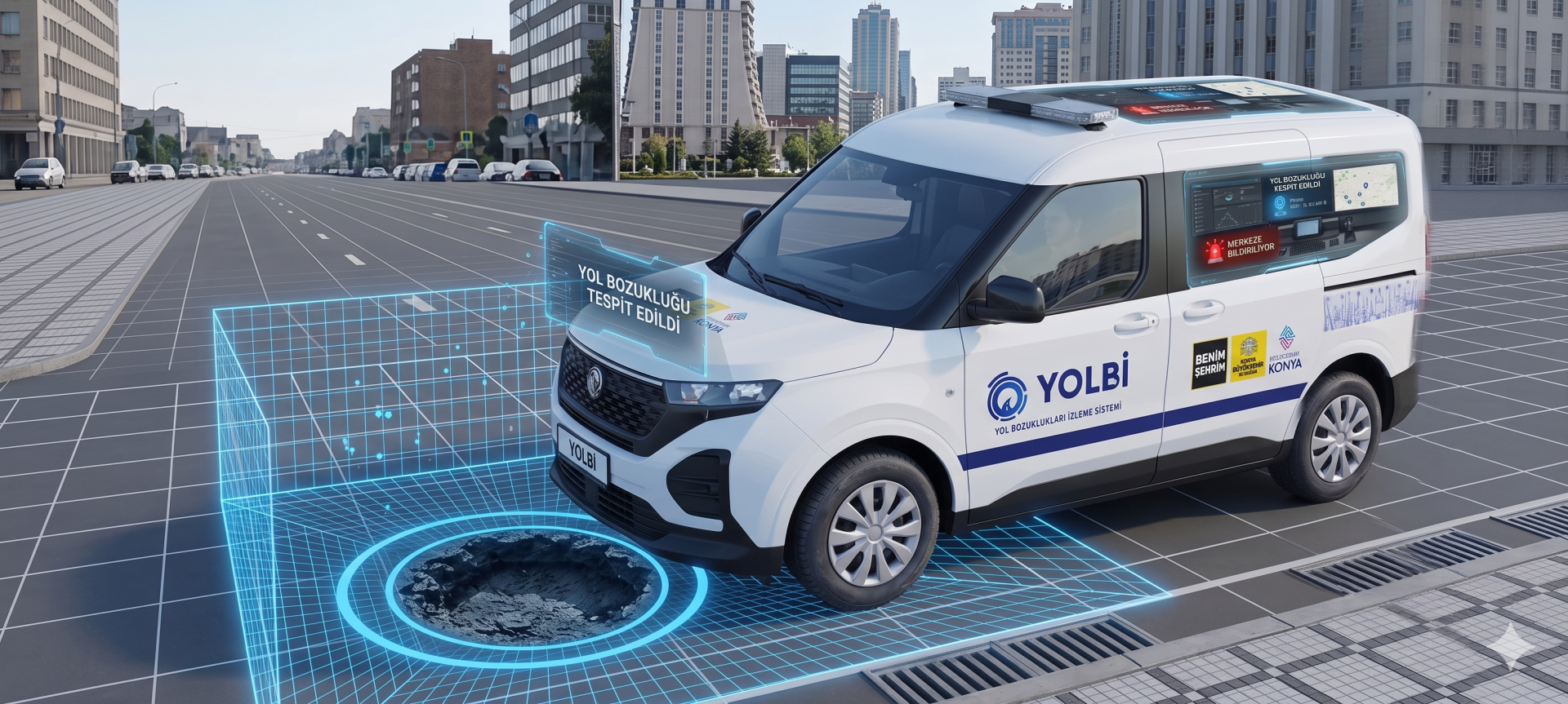 KONYA BÜYÜKŞEHİR BELEDİYESİNDEN YOL ÇÖKÜNTÜLERİNE TEKNOLOJİK ÇÖZÜM