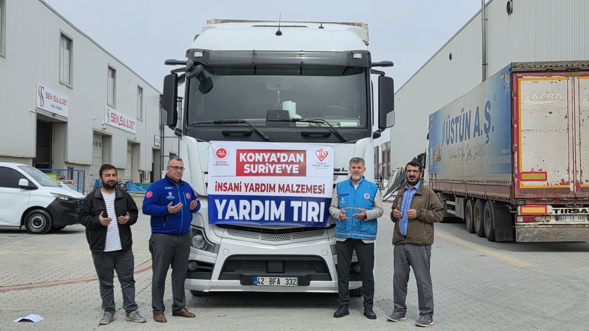 YARDIM TIRI KONYA'DAN SURİYE'YE YOLA ÇIKTI