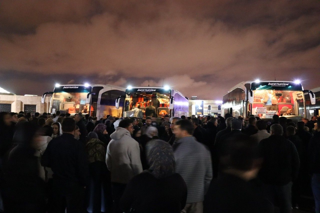 YILIN İLK KONYALI HACILARI UĞURLANDI