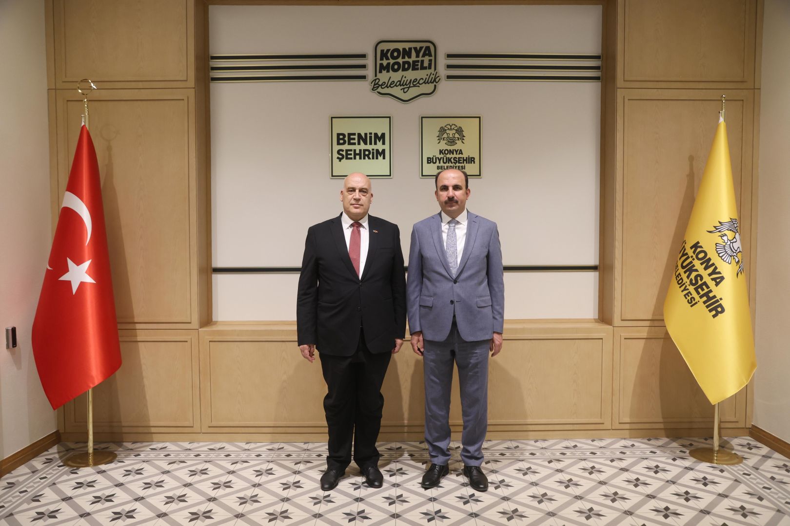 FİLİSTİN'İN ANKARA BÜYÜKELÇİSİ'NDEN BAŞKAN ALTAY'A ZİYARET