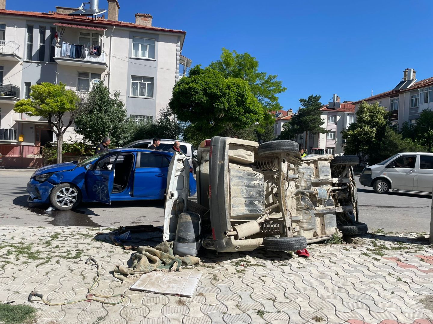 KONYA’DA TRAFİK KAZASI: 3 YARALI